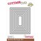 CottageCutz Basics Dies 8/Pkg-Stitched Rectangle, .6" To 4.25"